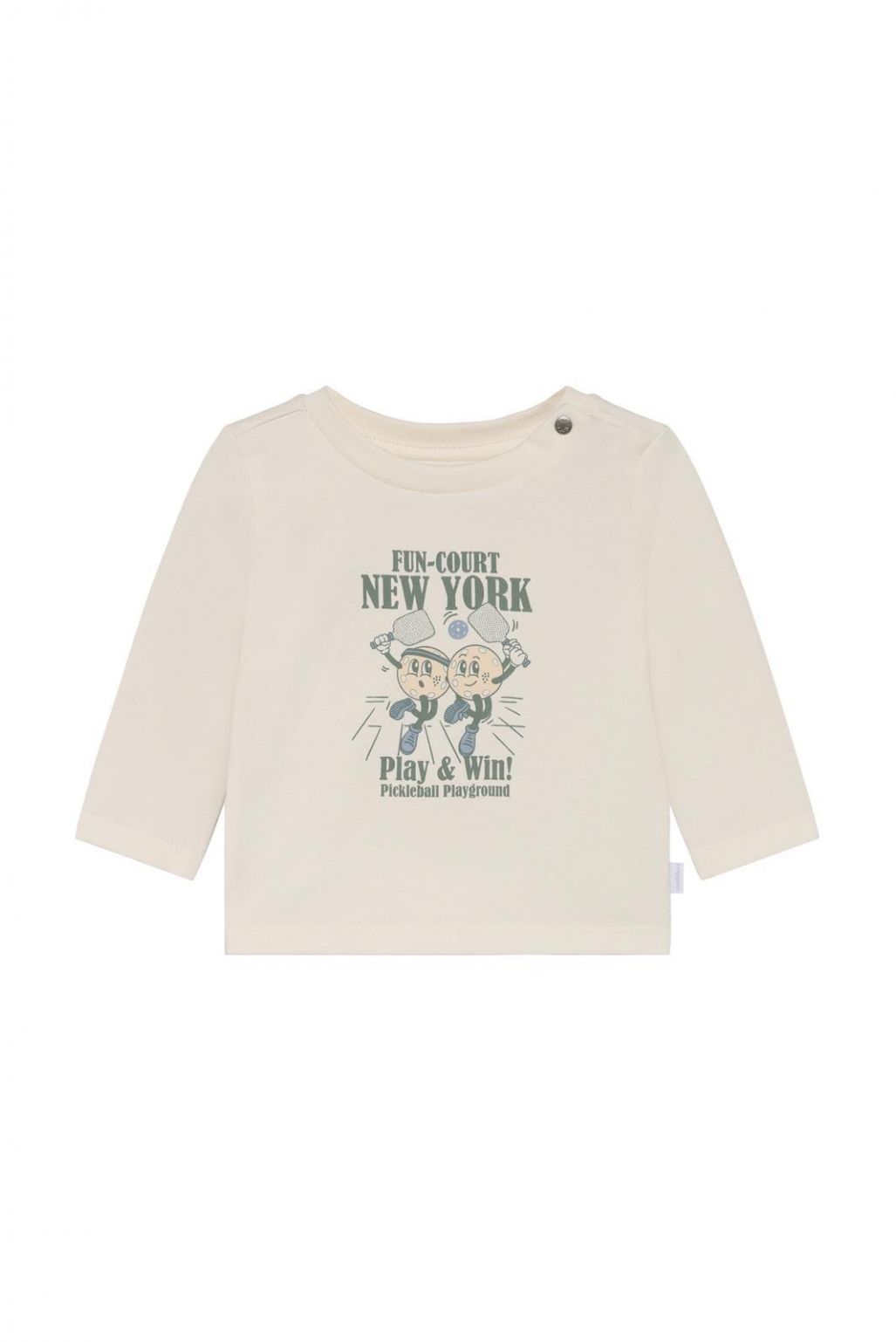 Noppies Baby Longsleeve - backprint - Egret