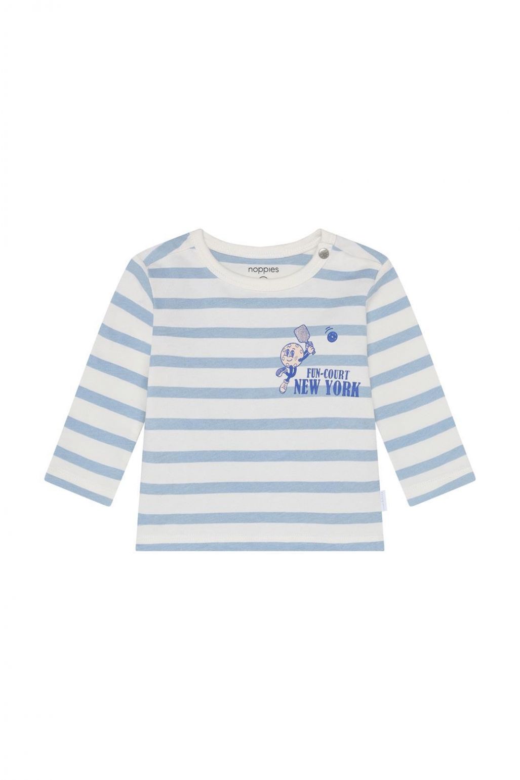 Noppies Baby Longsleeve stripe - Dusty Blue