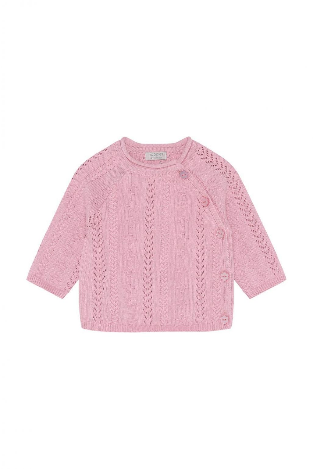 Noppies Baby Gilet Cardigan LS - Pink Nectar