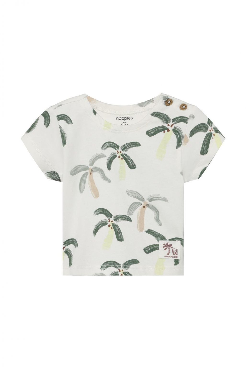 Noppies Baby T-shirt all over print - Egret Noppies Baby T-shirt all over print - Egret