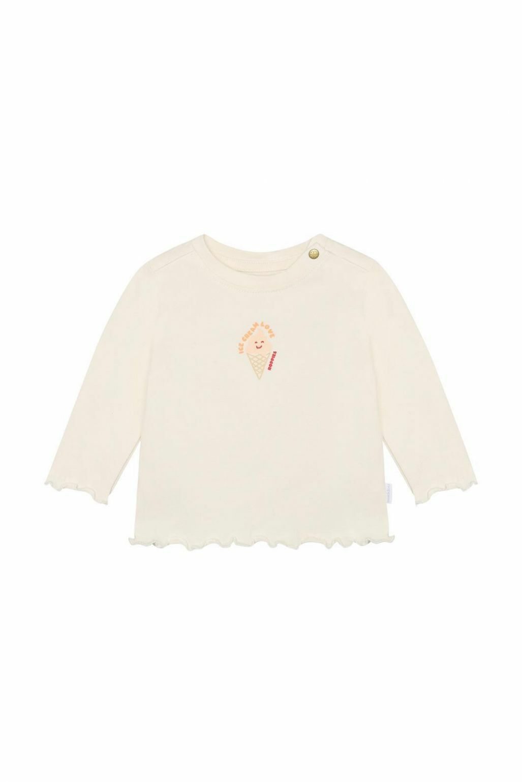 Noppies Baby Longsleeve - backprint - Egret