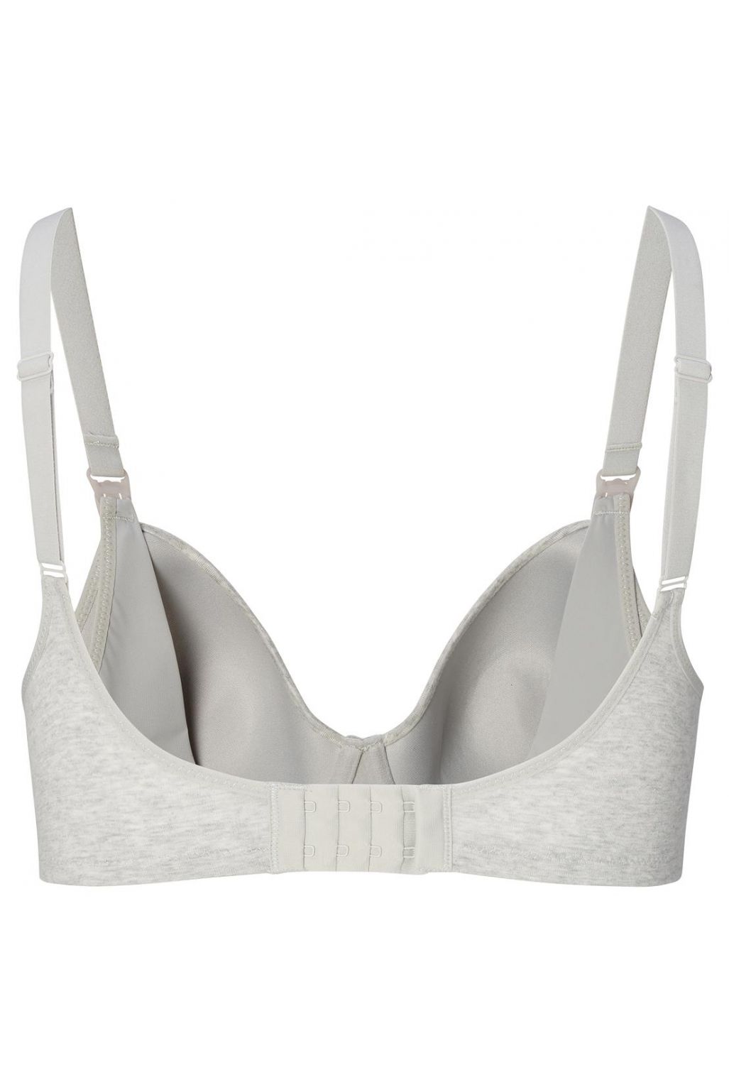 Noppies Gepolsterter Still-BH Cotton Melange - Light Grey Melange
