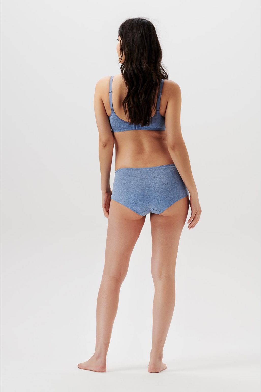 Noppies Voorgevormde voedingsbh Cotton Melange - Light Blue Melange