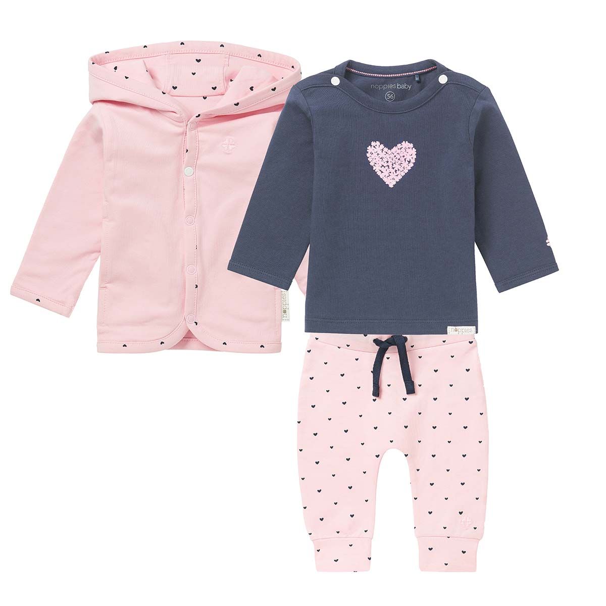 Set shirt 3 pcs Set Light Rose