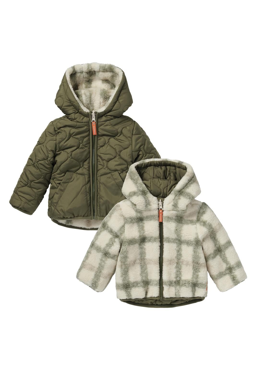 38baby　GUAPI Guapoo corduroy winterjas taupe – baebeestore