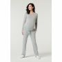 Noppies Lounge longsleeve met voedingsfunctie Hamden - Grey Melange