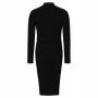 Supermom Dress Button Rib - Black