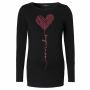 Supermom T-shirt manches longues Heart - Black