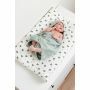 Noppies Newborn wrap towel Clover 72x92 cm - Puritan Gray