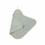 Noppies Newborn wrap towel Clover 72x92 cm - Puritan Gray