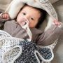 Noppies Wickeltuch Teddy Fancy Dot 100x100 cm - Jet Stream