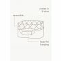 Noppies commode mandje Botanical Size S - 21x13x17cm - Misty Rose
