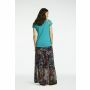 Queen Mum Voedings t-shirt Barcelona - Teal Blue