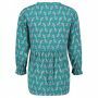 Queen Mum Blouse Cologne - Teal Blue