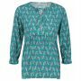 Queen Mum Blouse Cologne - Teal Blue