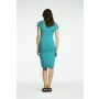 Queen Mum Jurk met voedingsfunctie Oslo - Teal Blue