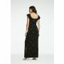 Queen Mum Maxi-jurk met voedingsfunctie Phoenix - Black