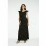 Queen Mum Maxi-jurk met voedingsfunctie Phoenix - Black