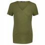 Supermom Voedings t-shirt Crossed Rib - Burnt Olive