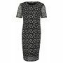 Supermom Dress Black Flower - Black