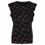 Supermom T-shirt Rainbow - Black