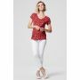 Supermom T-shirt Flower - Chinese Red