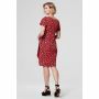 Supermom Jurk Flower - Chinese Red