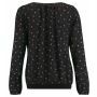 Queen Mum Bluse - Black AOP