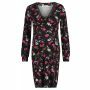 Queen Mum Nursing dress - Black AOP