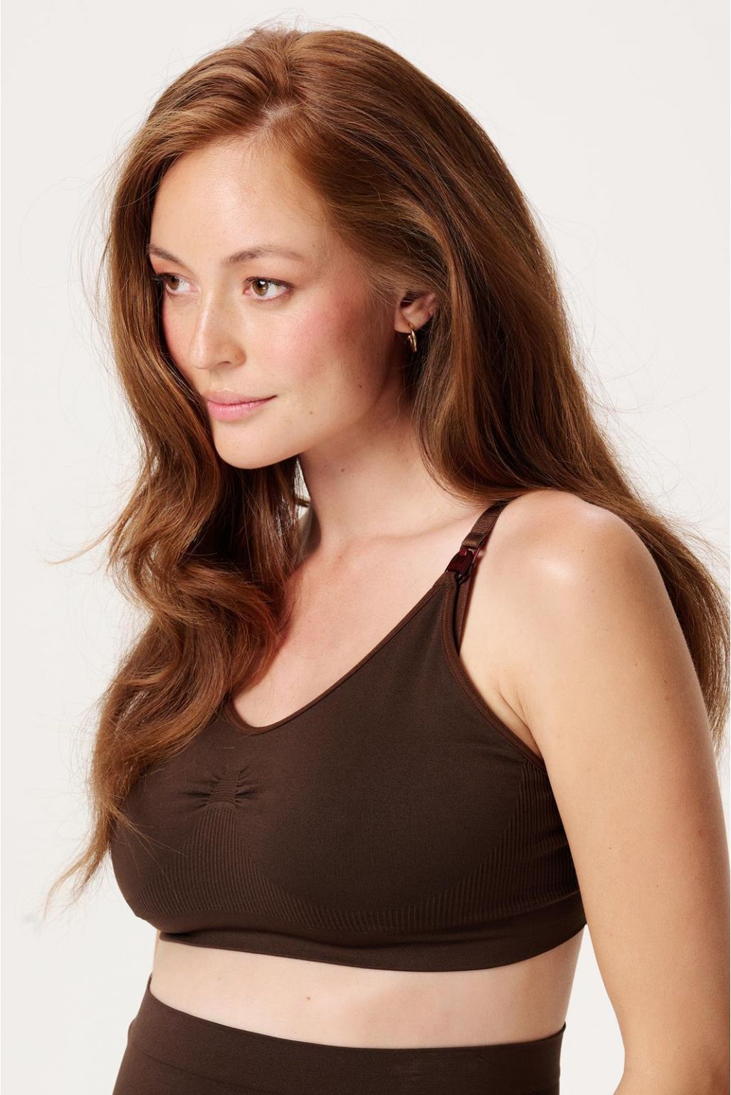 Noppies Maternity Naadloze voedingsbh Hura Sensil Breeze - Coffee Bean