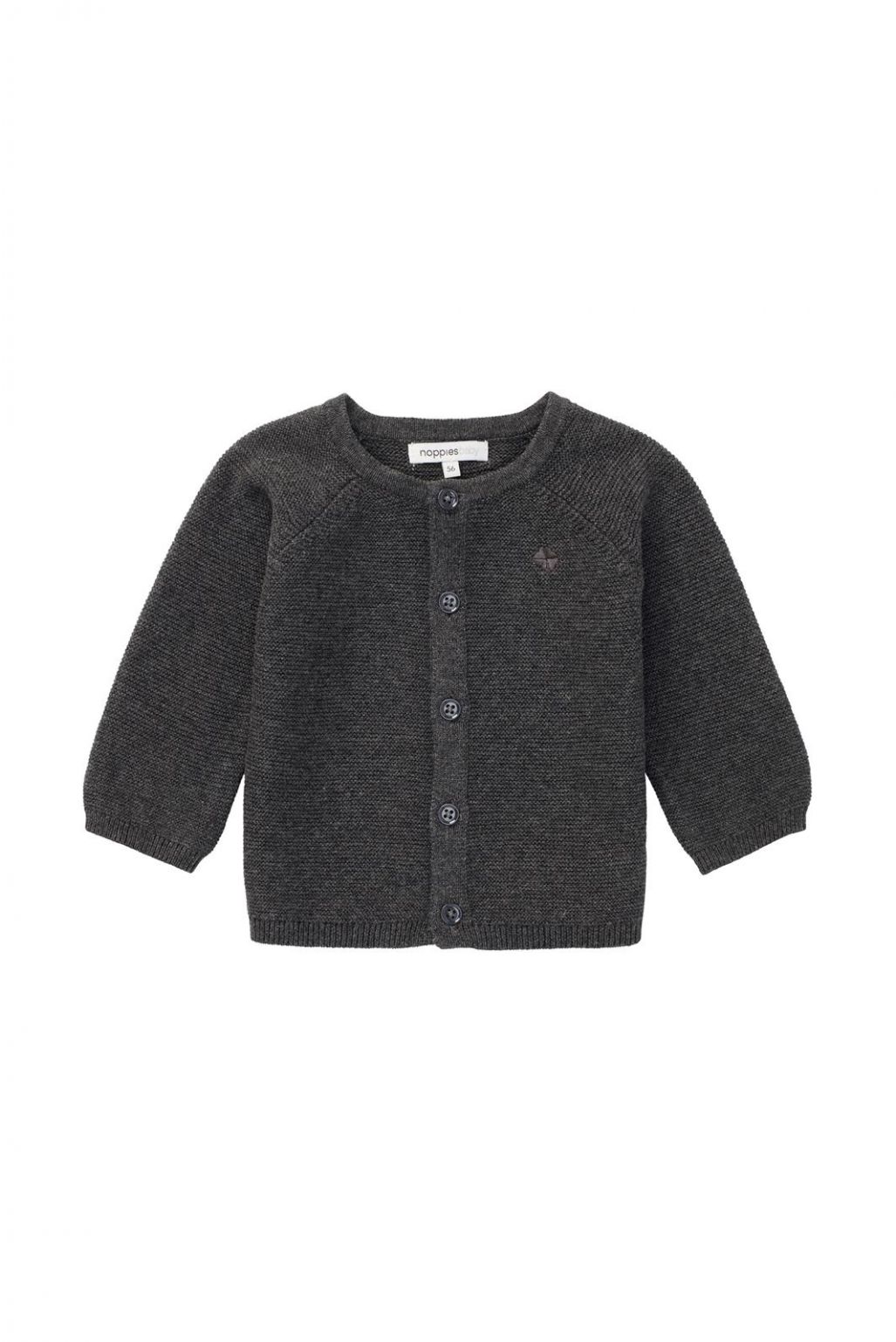 Noppies Baby Cardigan Naga - Dark grey melange