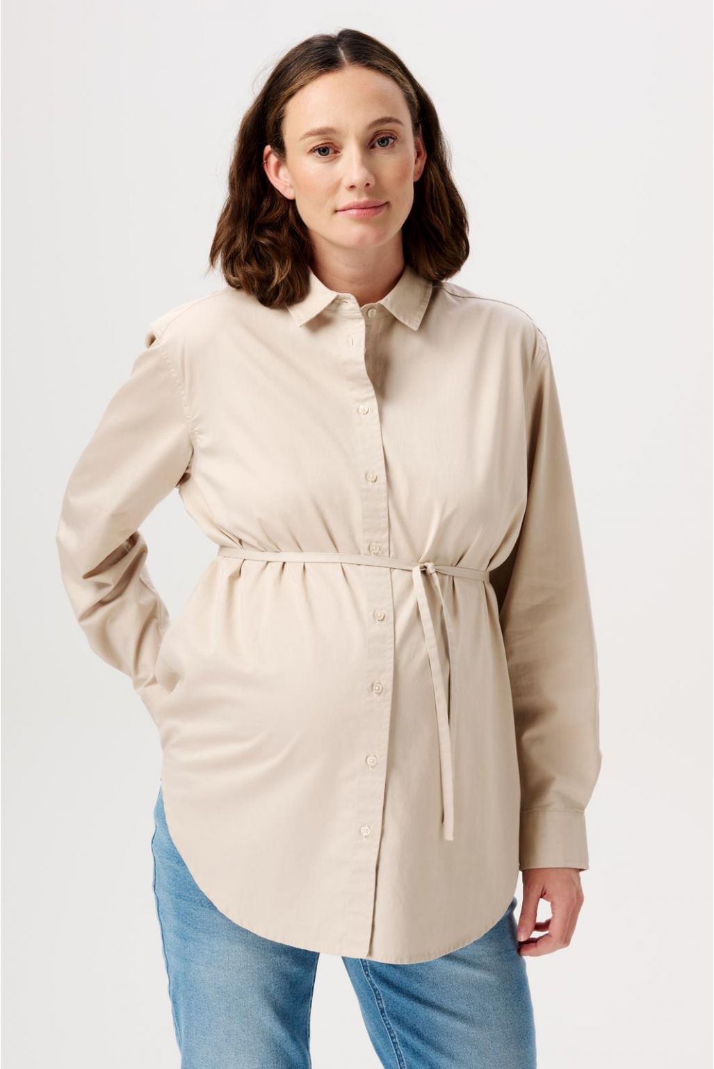 Noppies Maternity Blouse Arles - Light Sand Noppies Maternity Blouse Arles - Light Sand