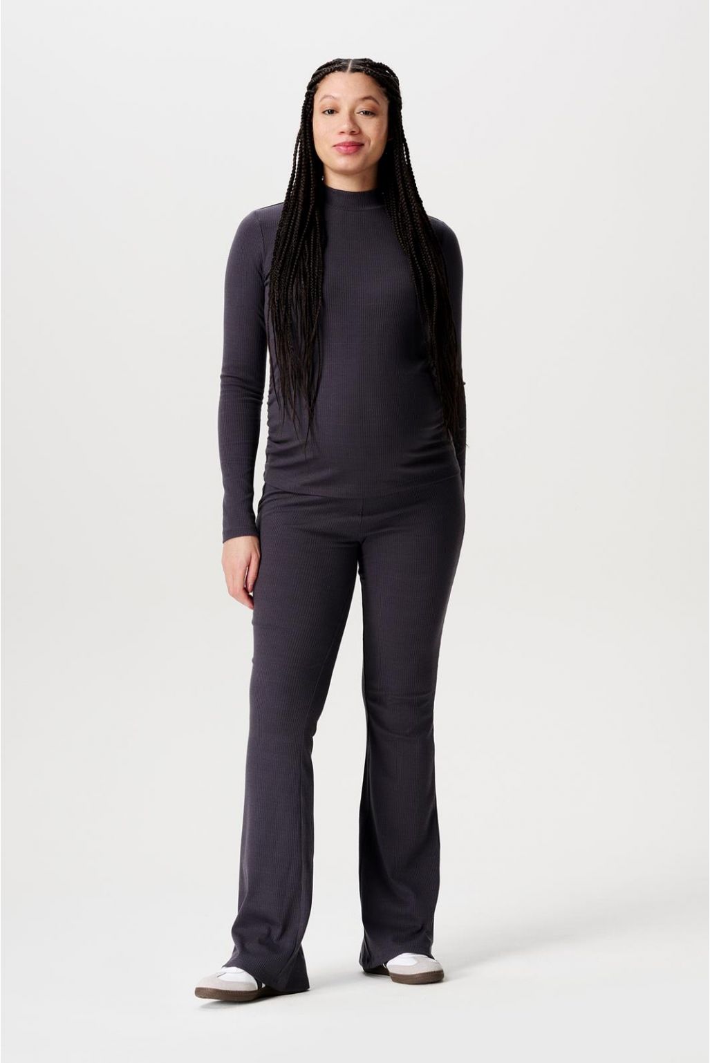 Noppies Maternity Pantalon casual flared Heja - Forged Iron