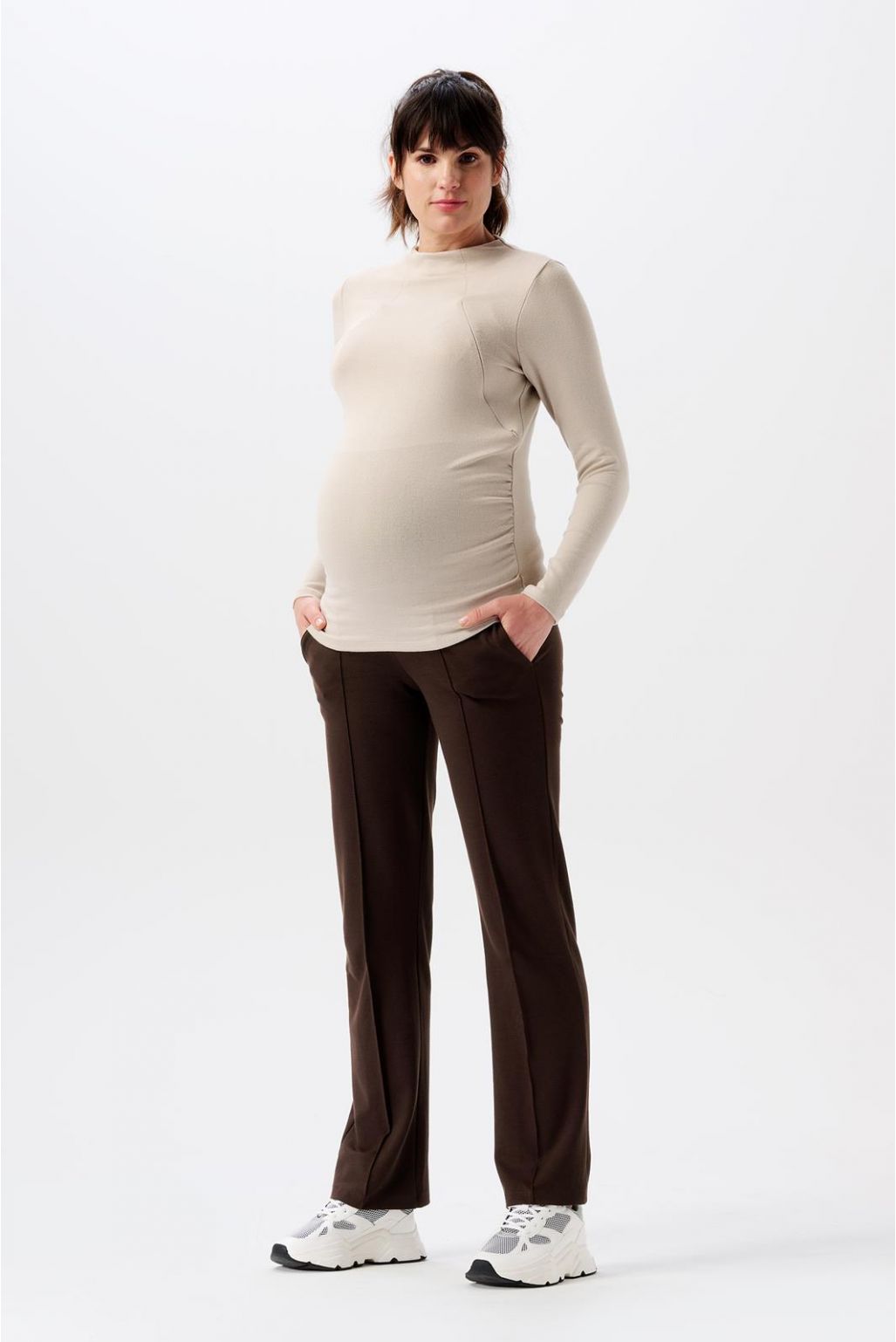 Noppies Maternity Pantalon casual Eili - Coffee Bean