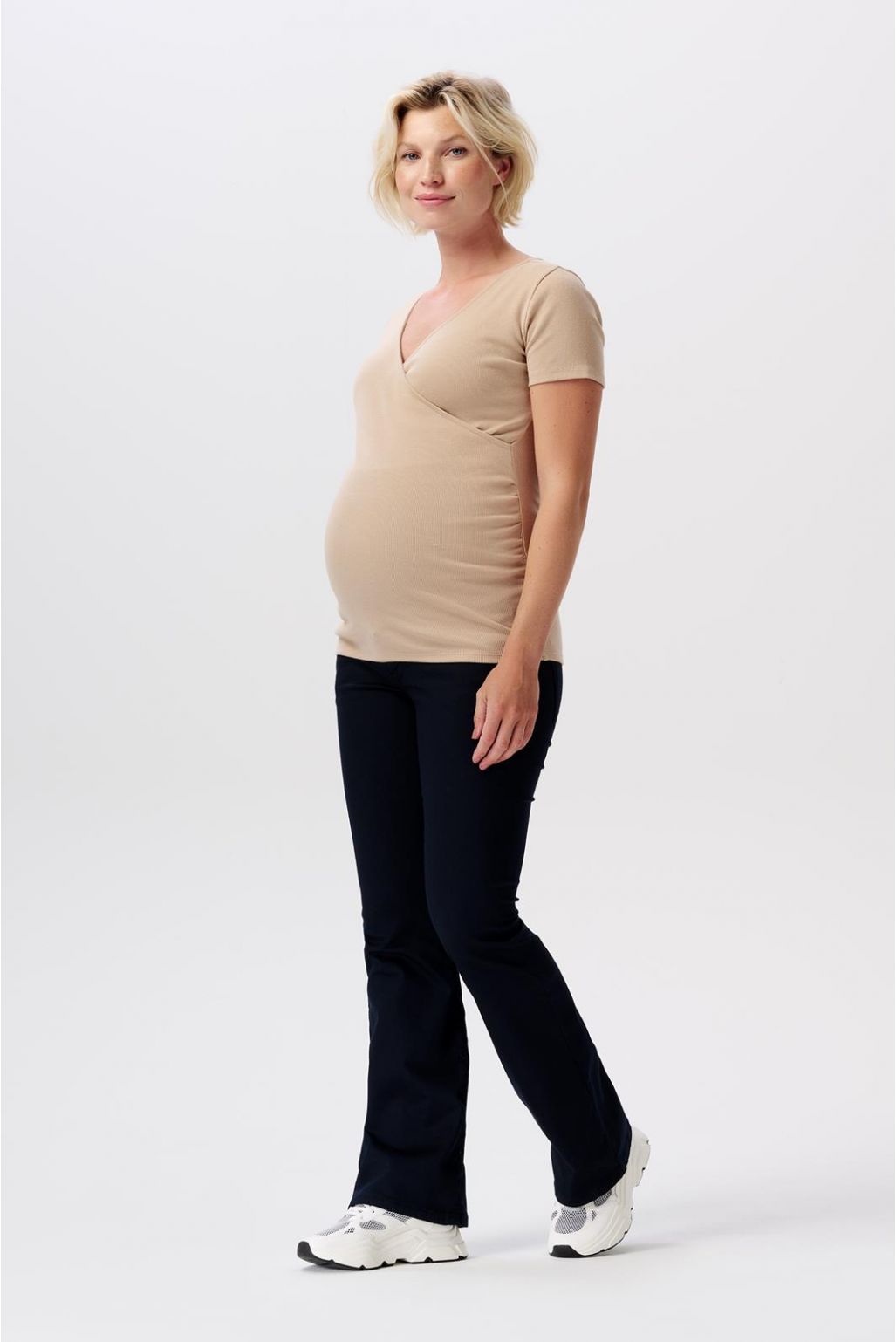 Noppies Maternity Pantalon casual flared Senna - Night Sky Noppies Maternity Pantalon casual flared Senna - Night Sky