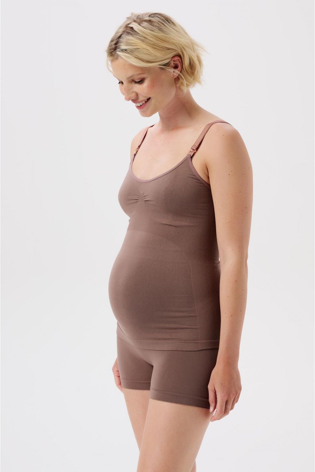 Noppies Maternity Still-Top Evi Sensil Breeze - Deep Taupe