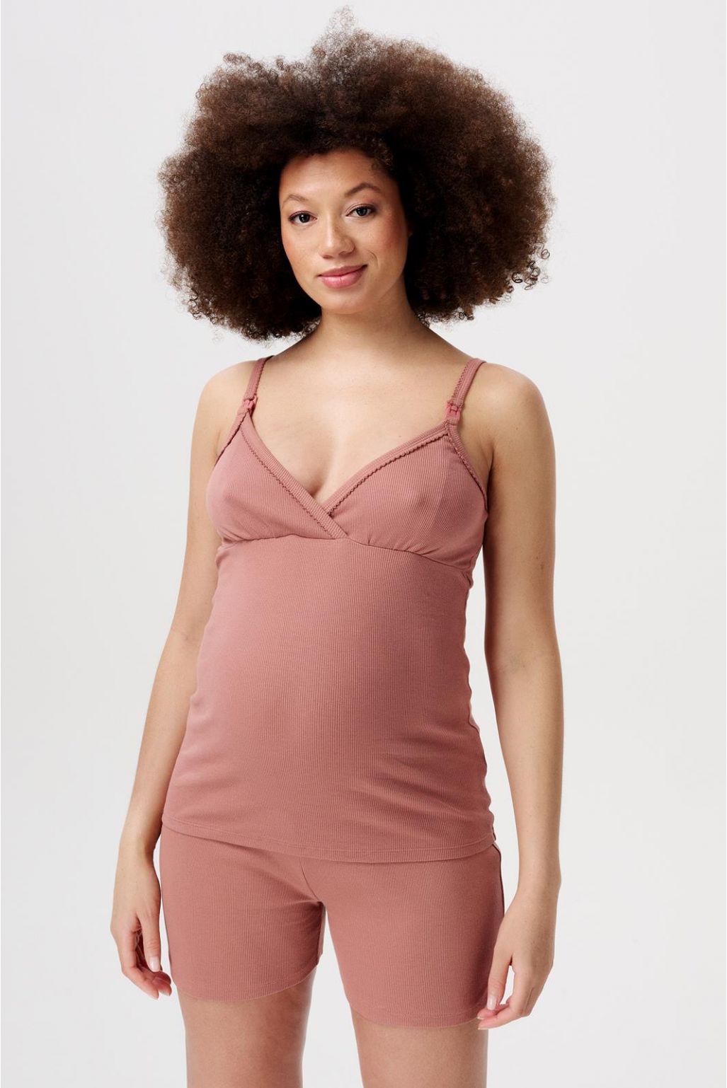 Noppies Maternity Pyjamashort Jada - Burlwood Noppies Maternity Pyjamashort Jada - Burlwood