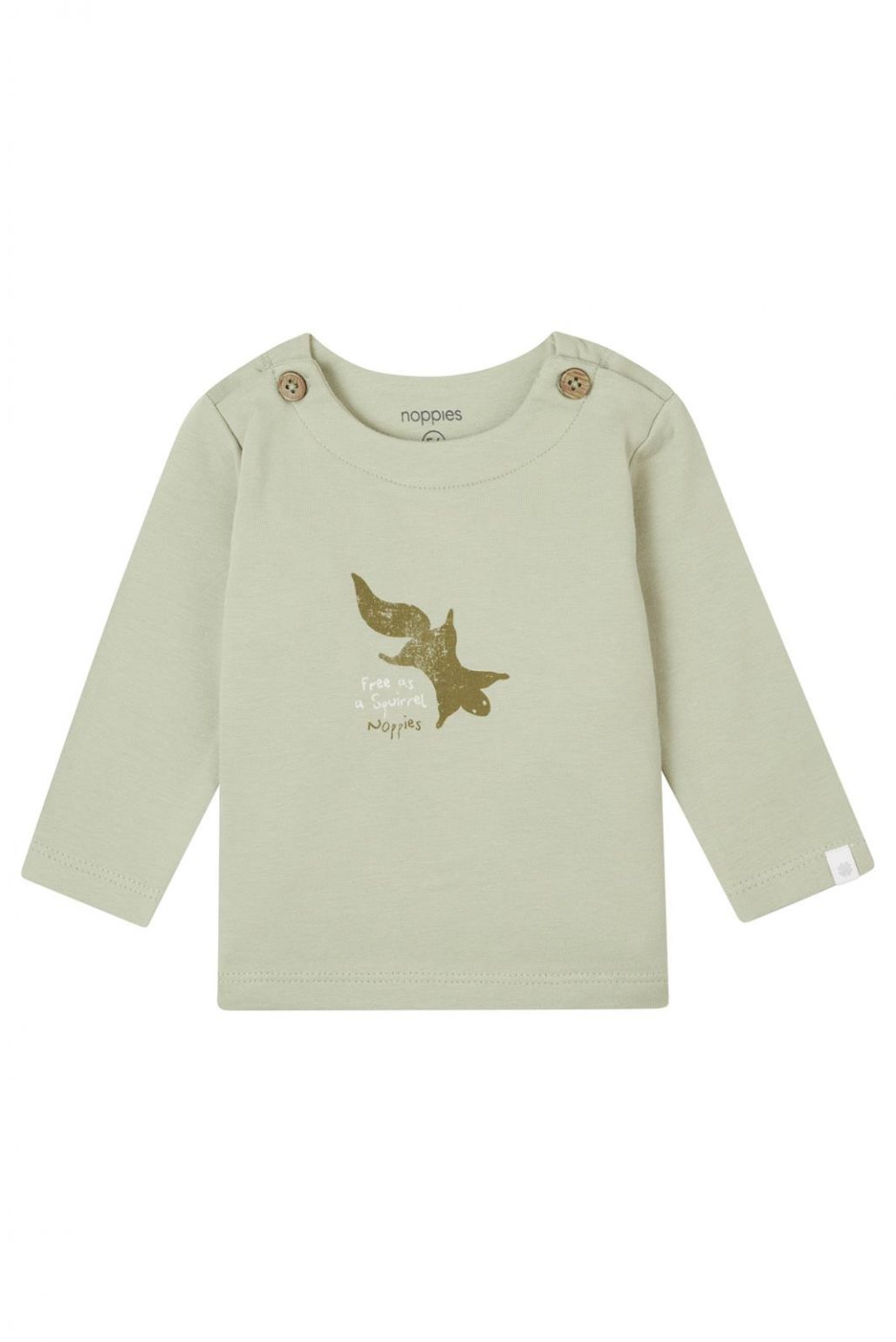 Noppies Baby Longsleeve Gambo - Moss Gray Noppies Baby Longsleeve Gambo - Moss Gray