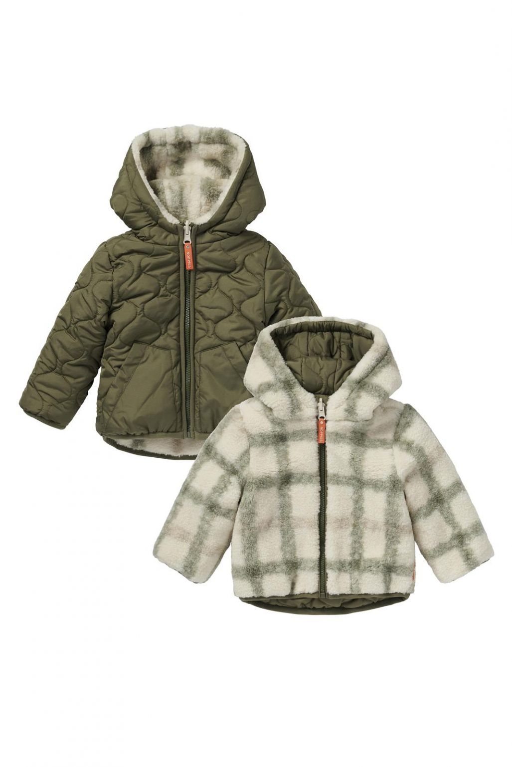 Noppies Baby Winter jacke Galar - Reversible - Dusty Olive