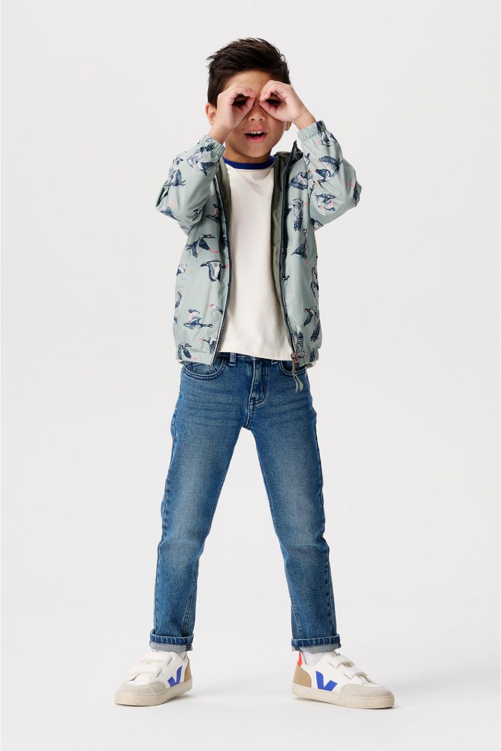 Noppies Kids Zomerjas Derwood- Reversible - Slate Gray