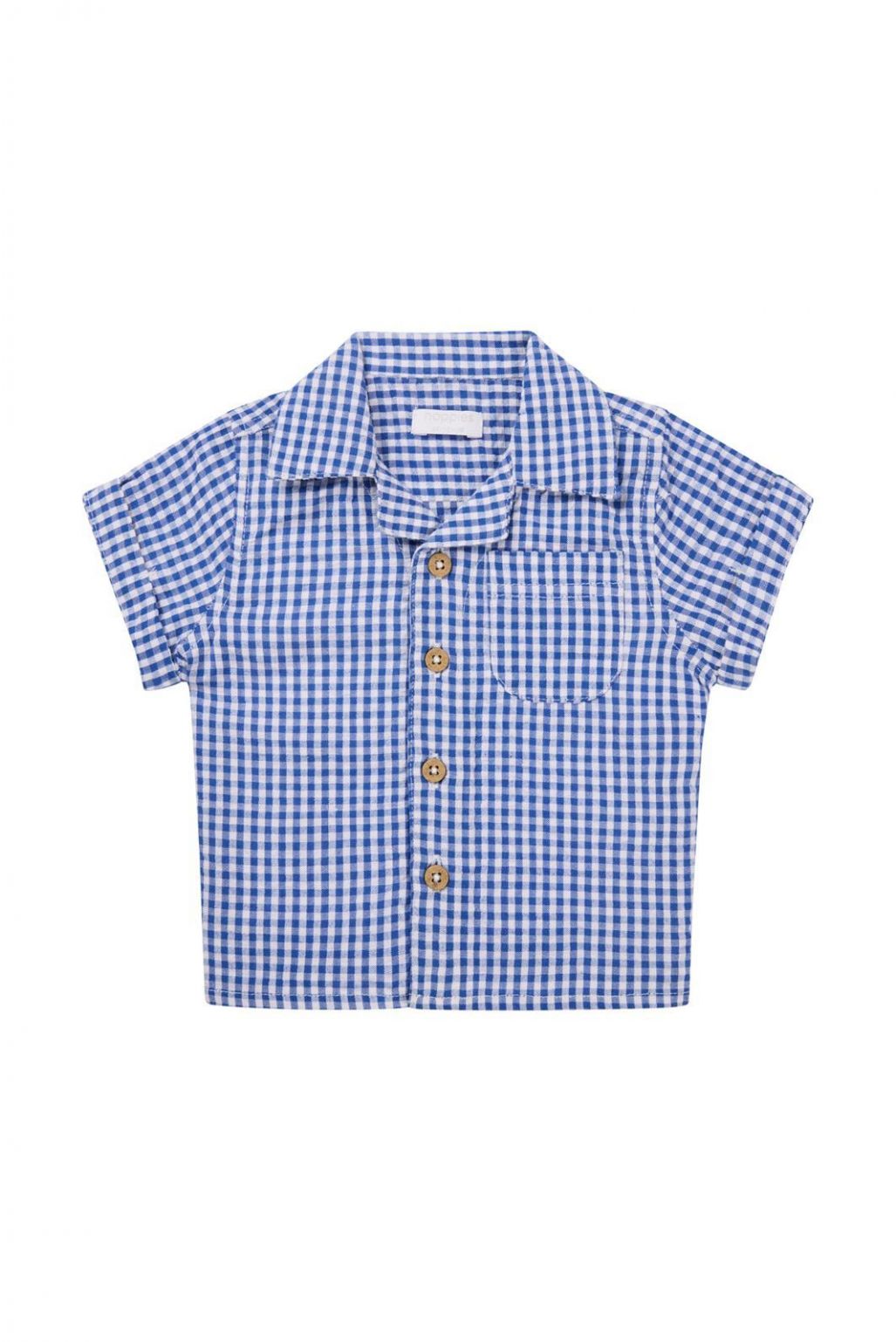 Noppies Baby T-shirt Osnabruck - Check pattern Medium blue