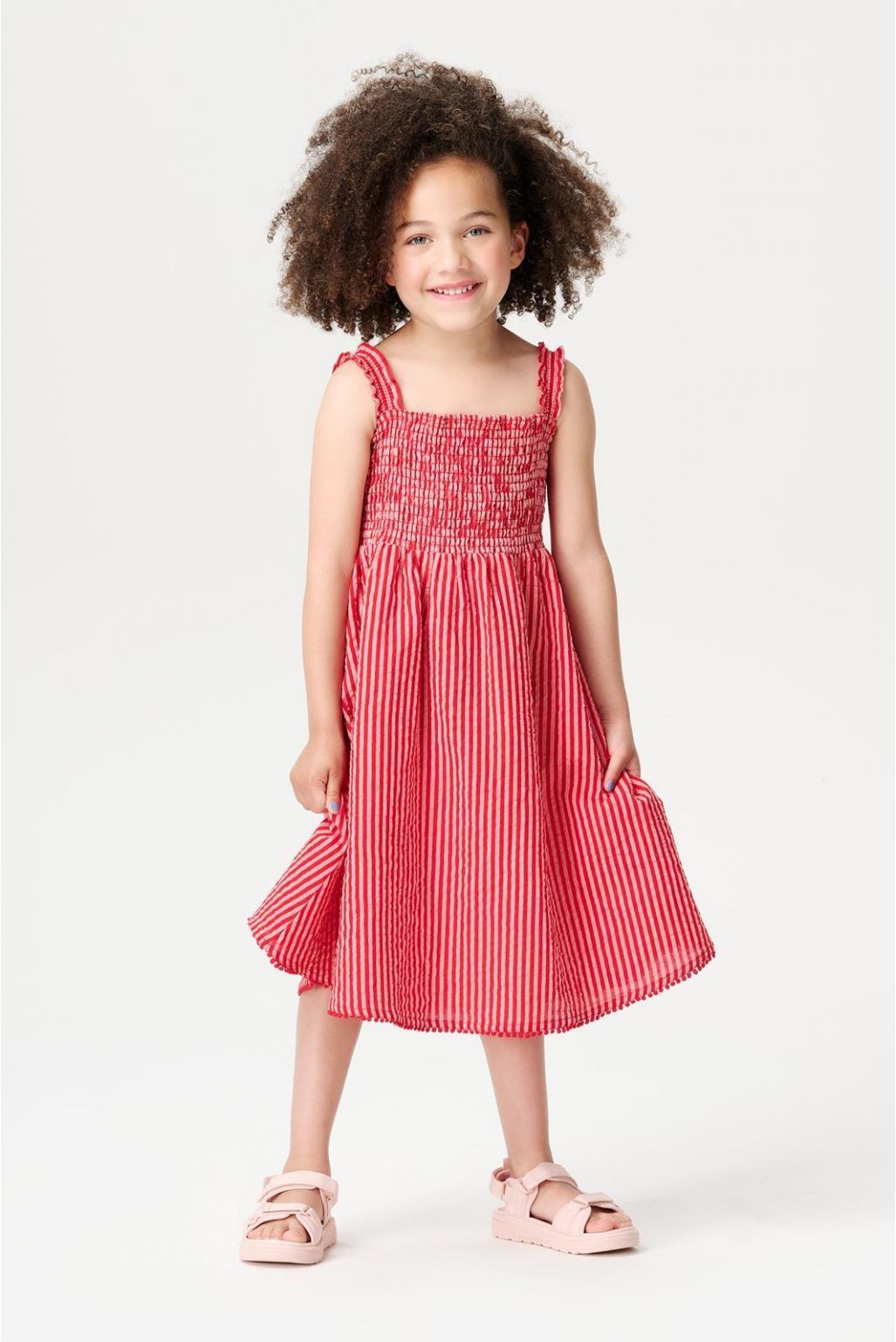 Noppies Kids Jurk Nicolet - Stripe pattern Pink