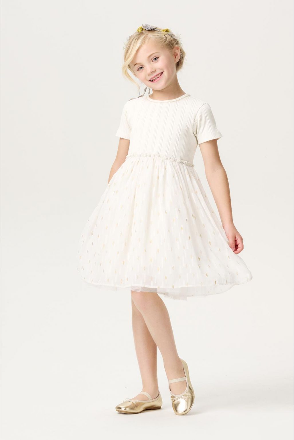 Noppies Kids Dress Manou - Antique White