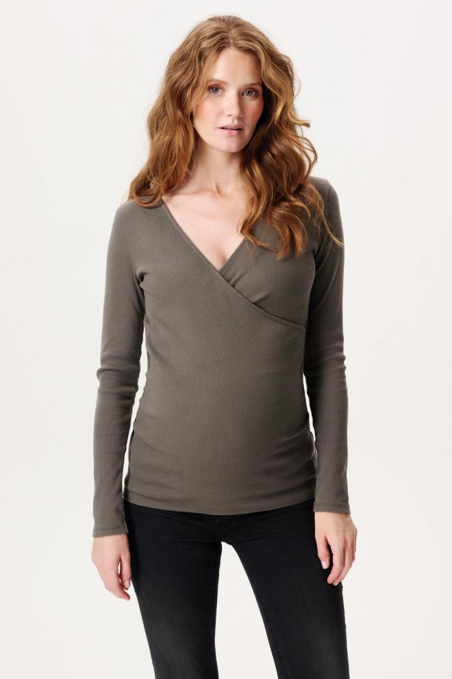 Noppies Maternity Nursing shirt Sara - Olive