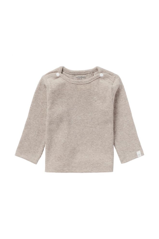 Noppies Baby T-shirt manches longues Natal - Taupe Melange
