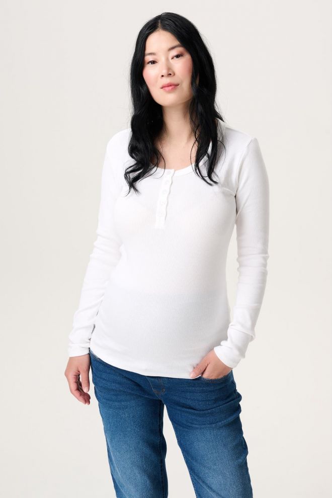 Noppies Maternity Still-Top - Optical White