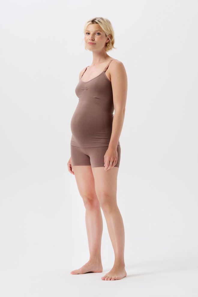 Noppies Maternity Short sans couture Lai Sensil Breeze - Deep Taupe