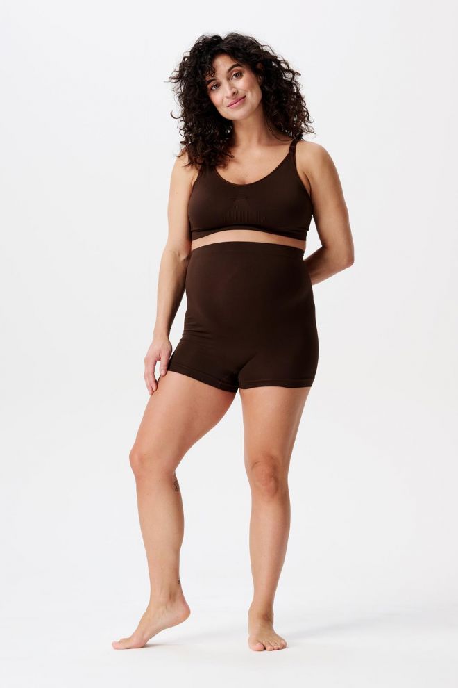 Noppies Maternity Short sans couture Lai Sensil Breeze - Coffee Bean