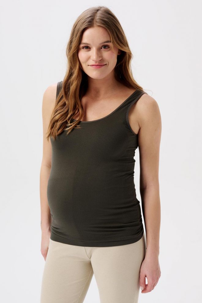Noppies Maternity Tanktop rib Sama - Olive
