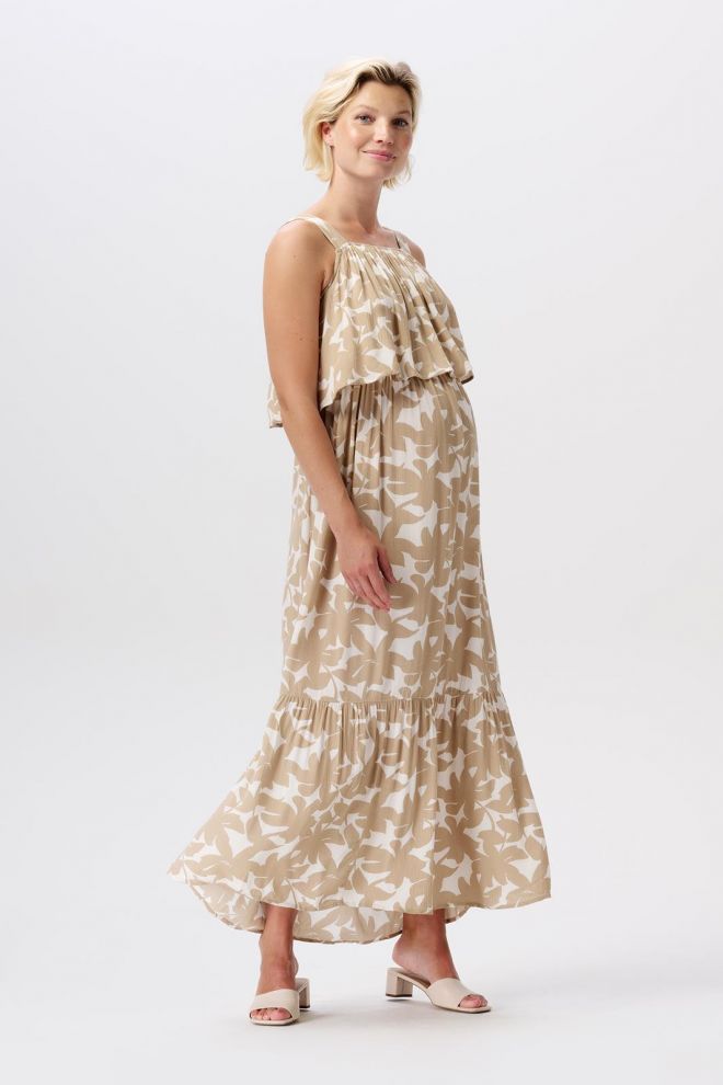 Noppies Maternity Robe longue d'allaitement Han - White Pepper Big Flower